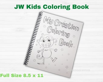 JW Kids Creation Coloring Book With Animal Facts