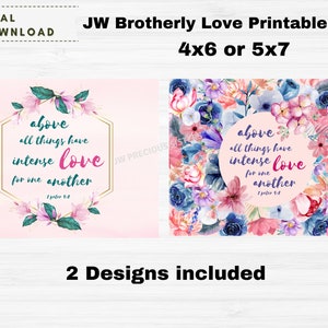 JW Brotherly Love Druckbare Karte