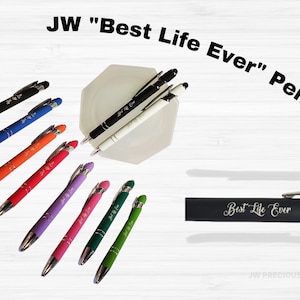 JW Best Life Ever Colored Stylus Tip Pen
