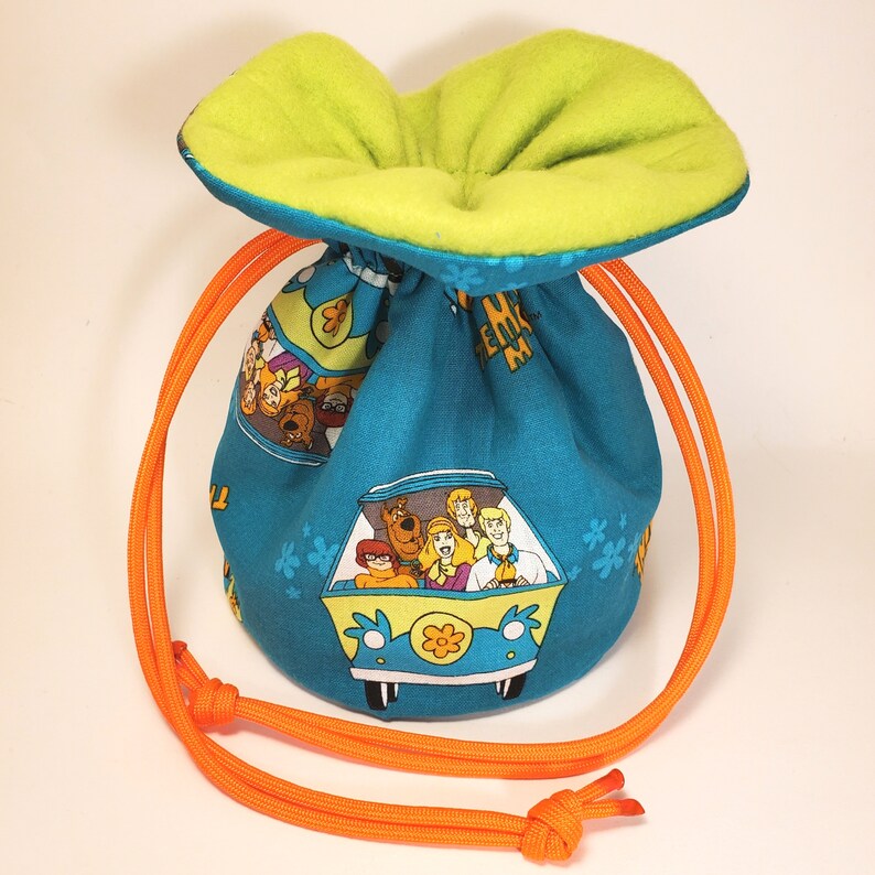 Scooby Doo Mystery Machine Drawstring Dice Bag for Collectibles, Dice