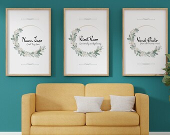 Sikh Wandkunst: 3 Säulen des Sikhismus Drucke (Digitaler Download)