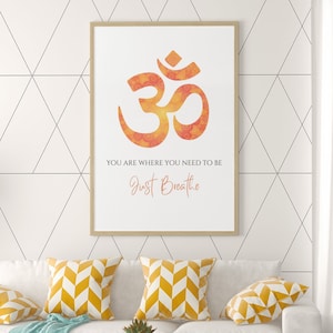Om Wall Art | Digital Prints | Om Wall Decor | Meditation Gift