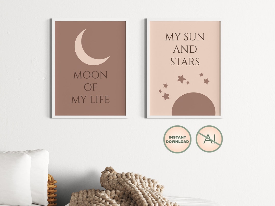 Set of 2 Printable GOT Quotes - Moon of My Life My Sun and Stars ...