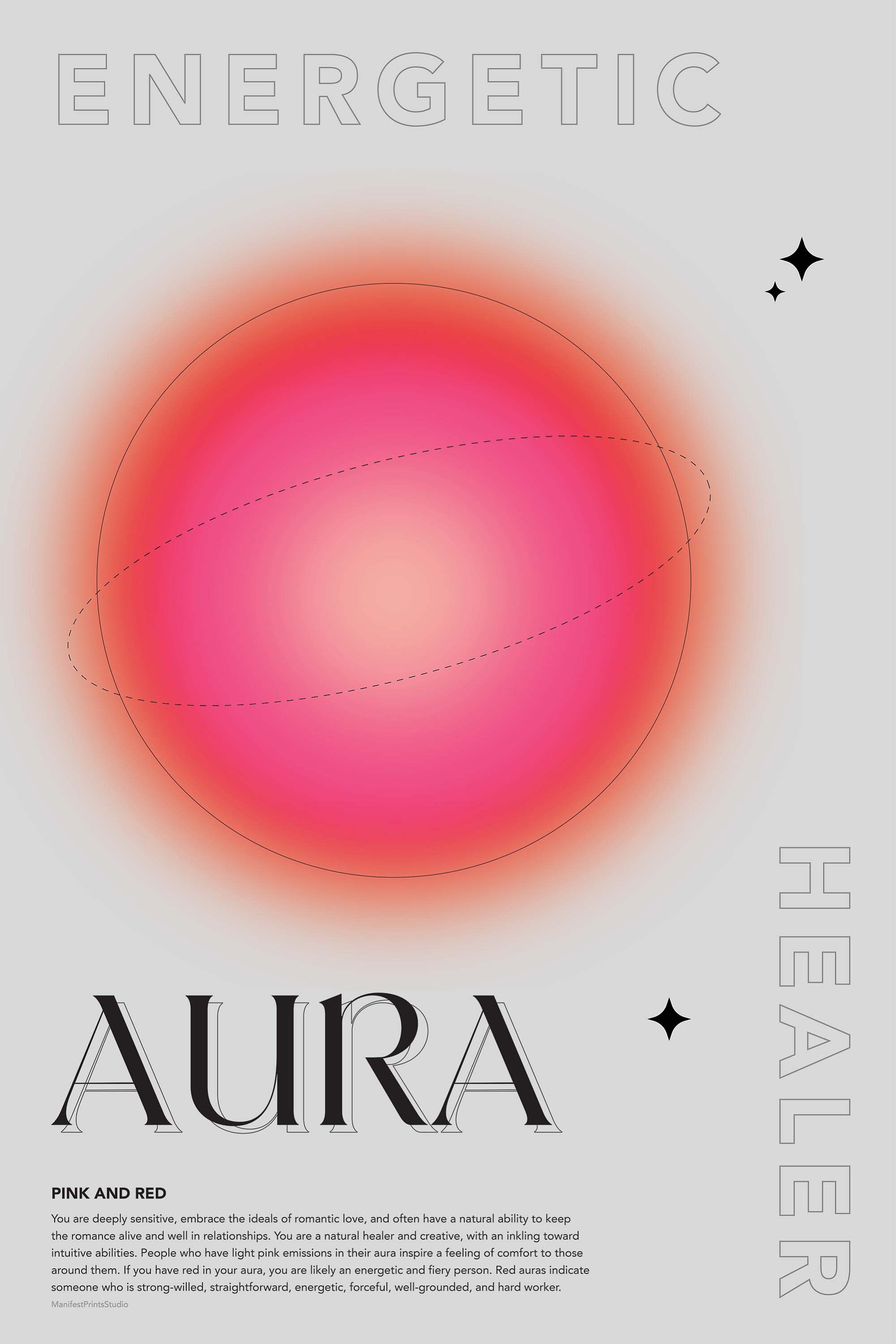 Aura Poster Wall Art Print Digital Download Modern - Etsy