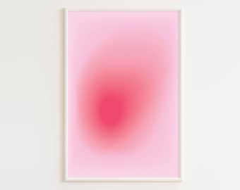 Plakat Aura | Manifest | Wydruk sztuki ściennej | Pobieranie cyfrowe | Nowoczesny, minimalistyczny design | Kolorowy gradientowy wydruk Aura | Plakat artystyczny
