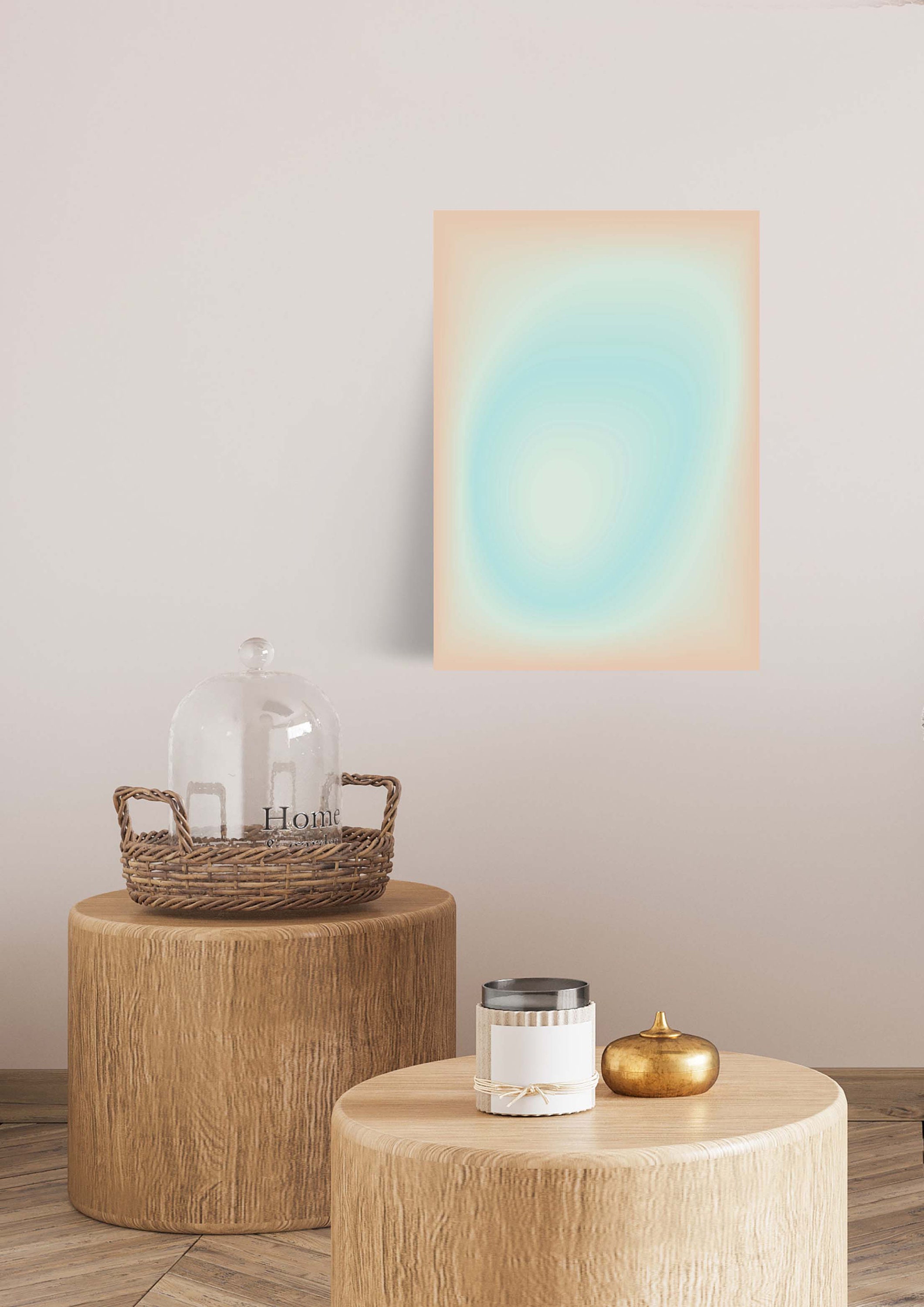 Aura Poster | Colorful Gradient Aura Print | Art Poster | Manifest ...
