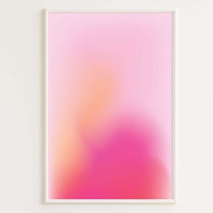 Cartel de aura, arte de pared de degradado, impresión espiritual, decoración de hogar de degradado de color abstracto, afirmación positiva, energía de aura, DESCARGA DIGITAL