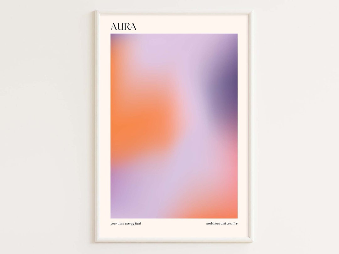 Aura Poster | Wall Art Print | Digital Download | Modern, Minimalist ...