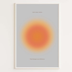 I don't chase, I attract Manifest Poster, Law of Attraction, Mindfulness, Universe, Poster, Wall Art, Printable Wall Art