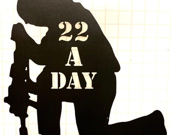 22 a Day Decal - Etsy