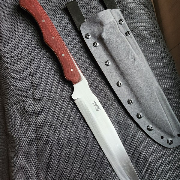 Really Big Hand Forged Bowie Knife & Kydex Sheath