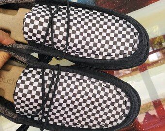 Racing Checkered Flag Hey Dudes Custom 