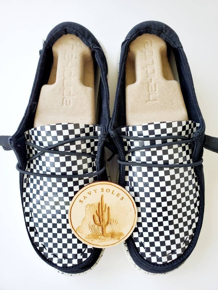 hey dude checkered flag shoes