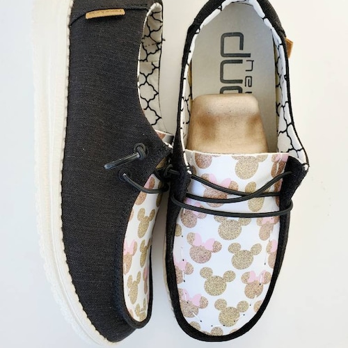 Sparkling Mouse Ears Magic Custom Hey Dude Shoes Dudes
