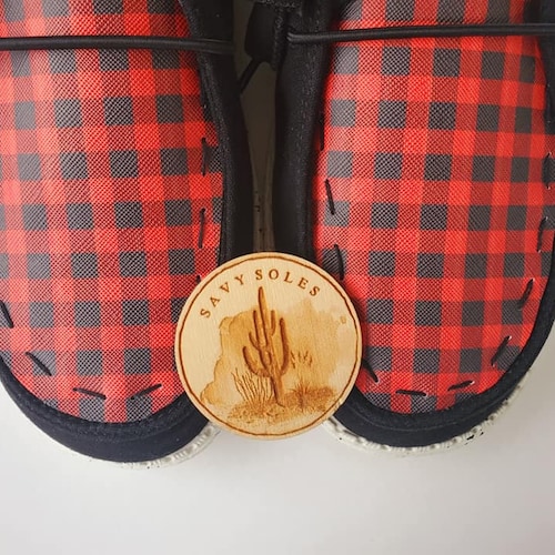 Buffalo plaid Christmas Holidays red and black Custom Hey dude shoes