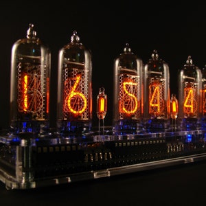 IN-14 Nixie Tube Clock. Assembled. With Tubes.