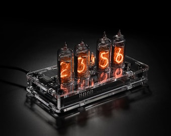 IN-14 Nixie Tube Clock. Assembled. With Tubes.