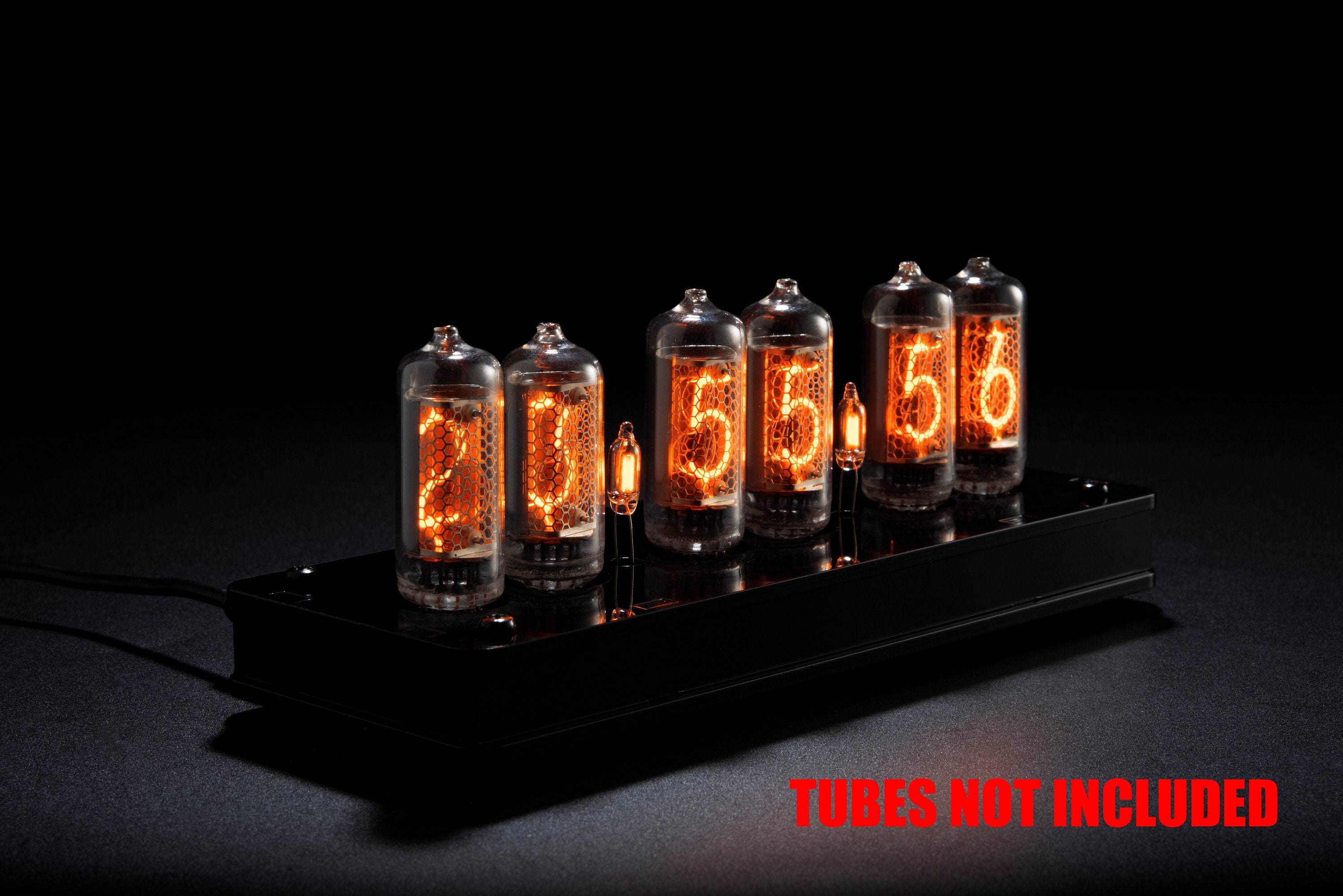 IN-8-2 ニキシー管時計 アクリルケース付き 本物 IN-8 ニキシー管時計キット DIY。管なし。 - Etsy 日本