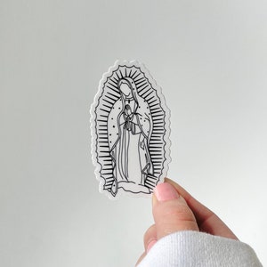 VIRGENCITA MORENA VIRGEN DE GUADALUPE STICKER DECAL CALCOMANIA DE VINILO 18