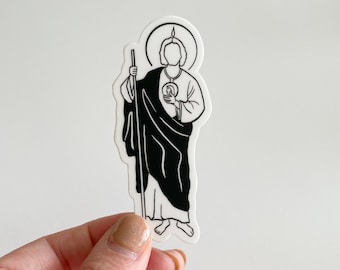 San Judas Tadeo Sticker. Saint Jude sticker. St. Jude. Jude the Apostle. Judas Thaddeus Waterproof Sticker.