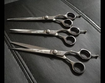 3 Brand New Barber  7.5 Professional Haircutting shears / scissors