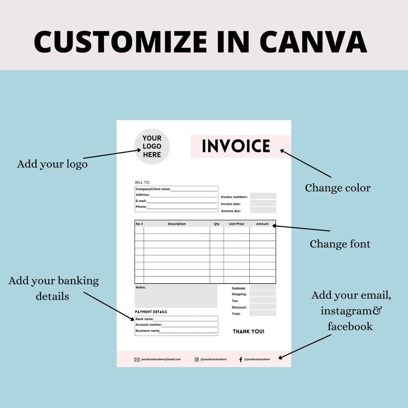 custom-invoice-form-canva-template-printable-invoice-form-etsy