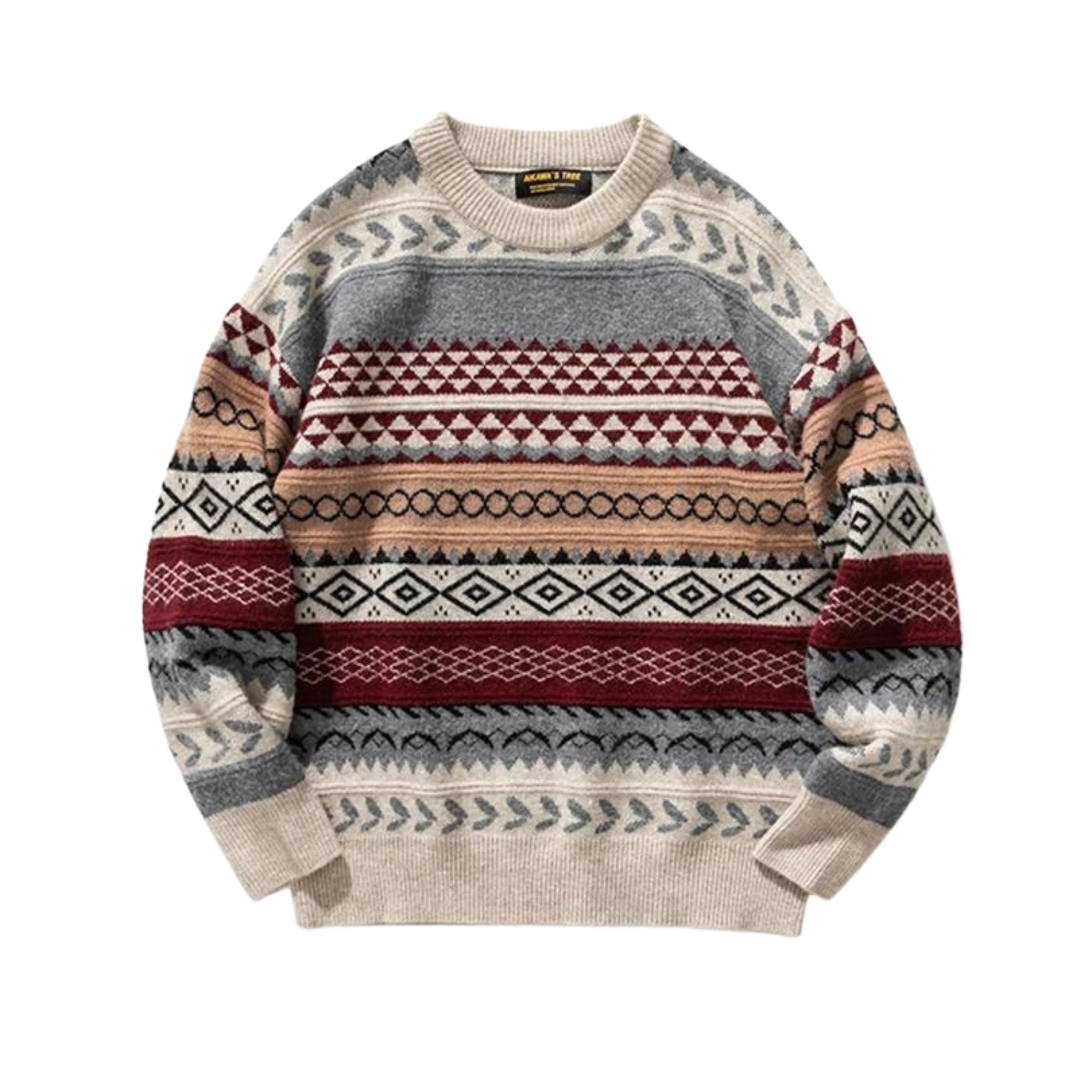 Knitted Striped Vintage Sweater Mens Pullover Wool Mens - Etsy Ireland