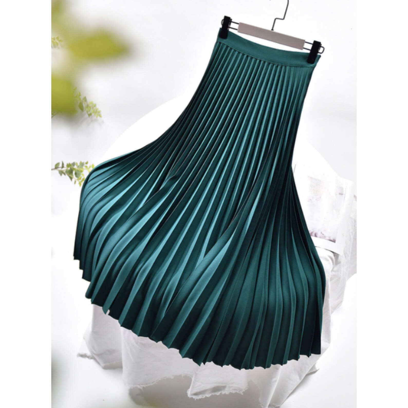 Women Pleated Long Skirt, Women Pleated Skirt, 80s 90s Women A Line ...