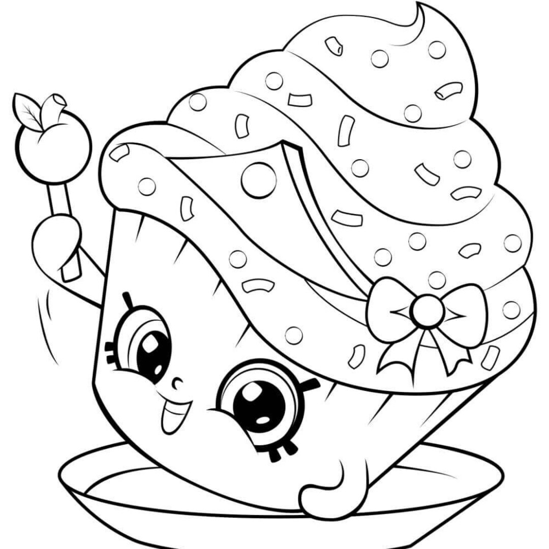 Shopkins Coloring Pages Wishes Nighttime