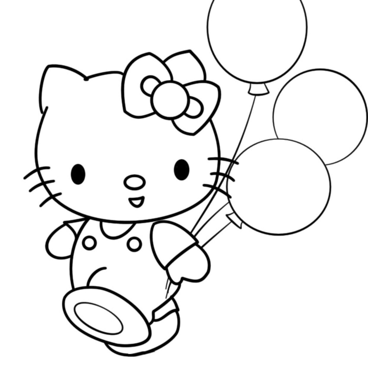 Hello Kitty Thanksgiving Coloring Pages