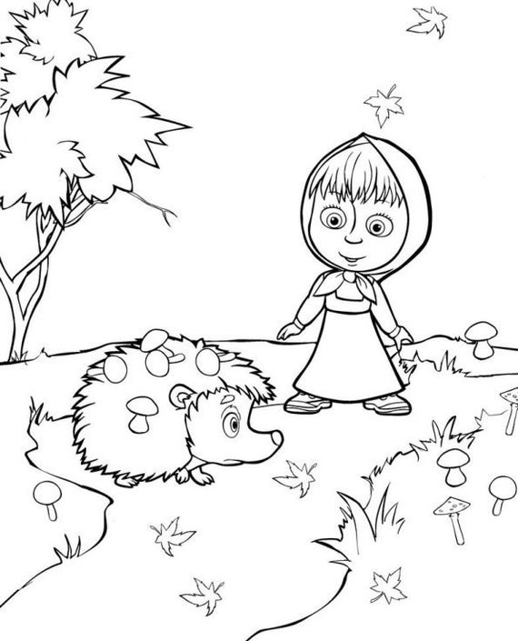 Masha and Bear 103 Pages to Colour - Etsy UK Masha and Bear 103 Pages to Colour - Etsy UK