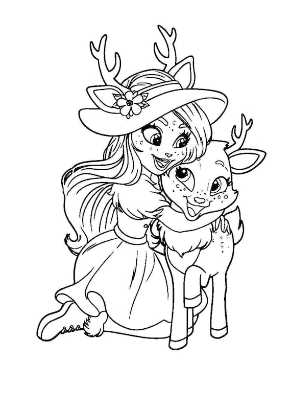 Enchantimals 30 Colouring Pages | Etsy