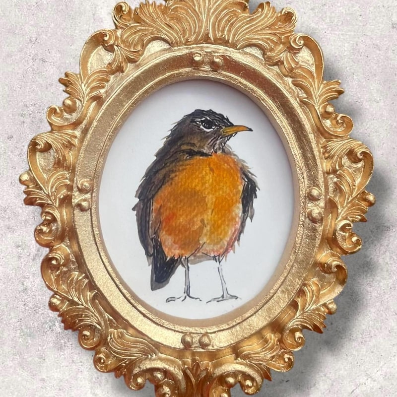 Vintage Bird Paintings Uk - Etsy