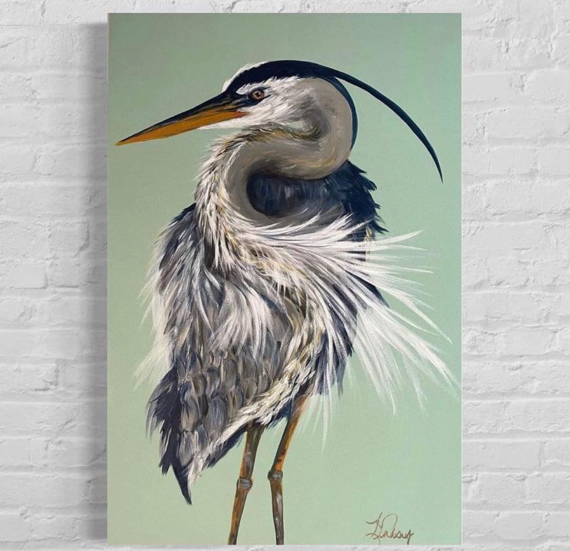 Great Blue Heron Paintings Original Artwork Custom Made Bird Canvas great-blue-heron-paintings-original-artwork-custom-made-bird-canvas