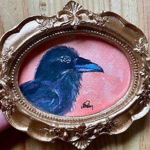 Crow Frame Framed Bird & Animal Art: Vintage Ornate Gold Frames, Whimsical Gallery ...
