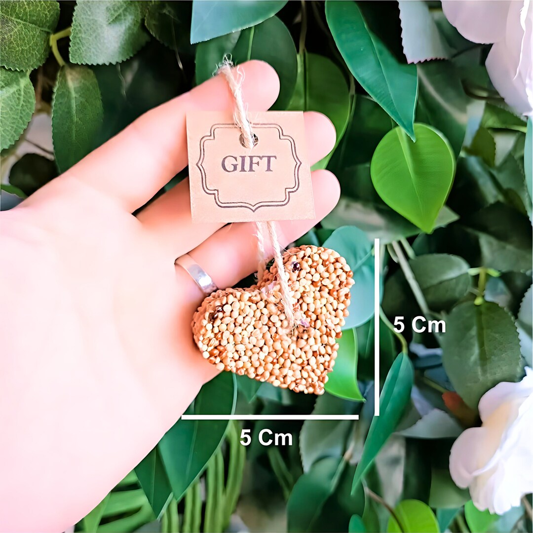 25personalized Bird Seed Mini Heart Favoreco Friendly Bird Etsy Canada