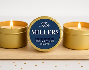 Personalized Wedding Cake Candle, Bridesmaid Proposal Gift, Bridal Party Favor