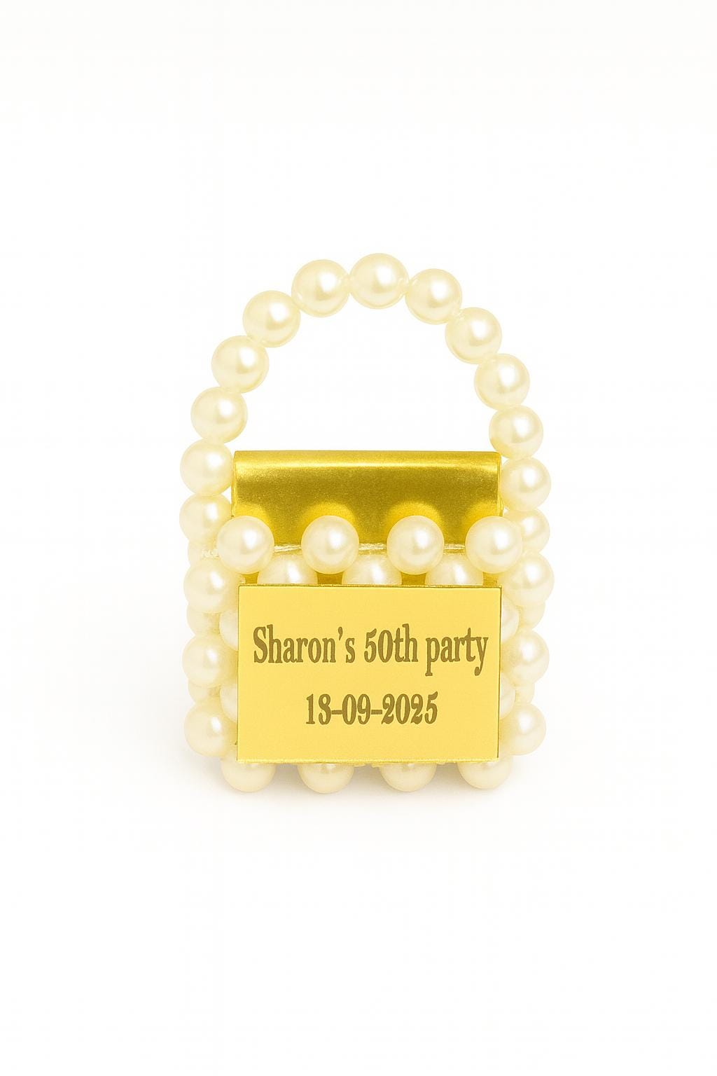 Mini Pearl Bag Keychain