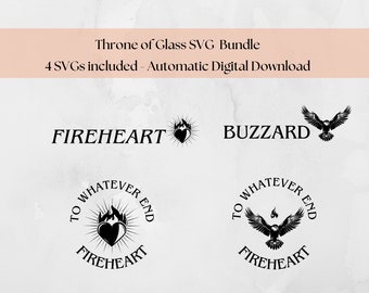 Glastron SVG-paket: Aelin Fireheart Designs (digital nedladdning)