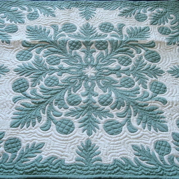 Edredones hawaianos, tapices de pared, mantas para cuna, acolchados y con apliques hechos a mano, 42"x42"