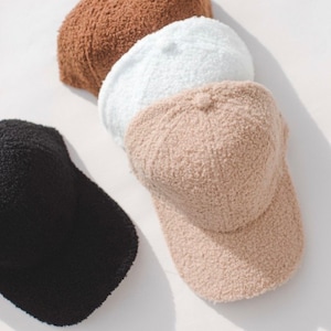 Handmade Boucle Baseball Hat Cap ~ Teddy ~ Furry ~ Sherpa - Etsy display picture 1