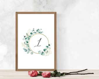 table numbers 1 30 etsy