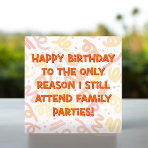 Funny Cousin Birthday Card | To My Fave Relative Card, Cousins Birthday Cards, Favourite Relative Birthday, Cousin Birthday, Best Relatives