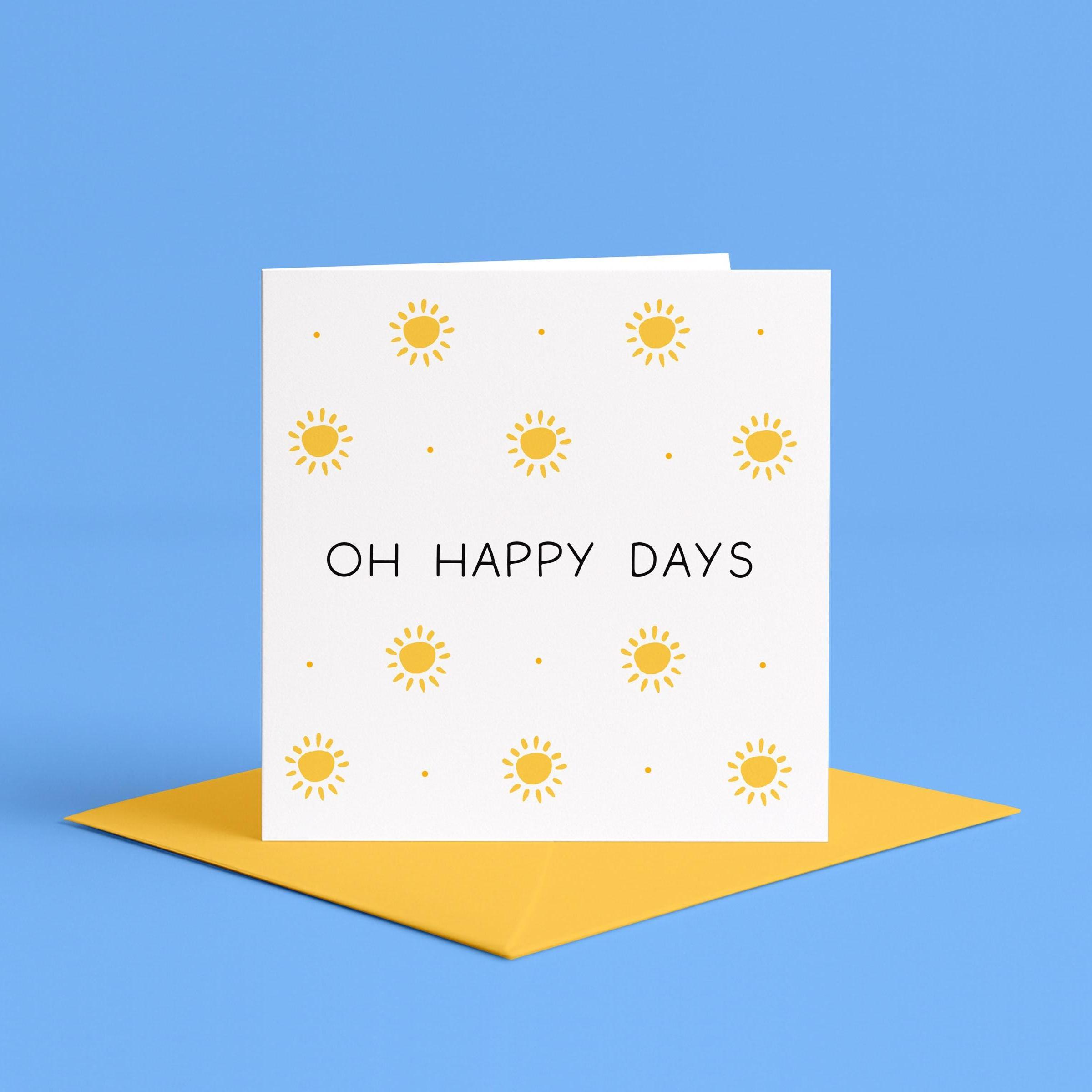 Sweetzer & Orange Karte »Happy Thoughts And Healing Vibes« – Für Genesung & Gute Wünsche