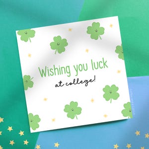 Good Luck at College Card | Leaving for College Card, Starting College Card, Card for College Student, First Day at College Card, College