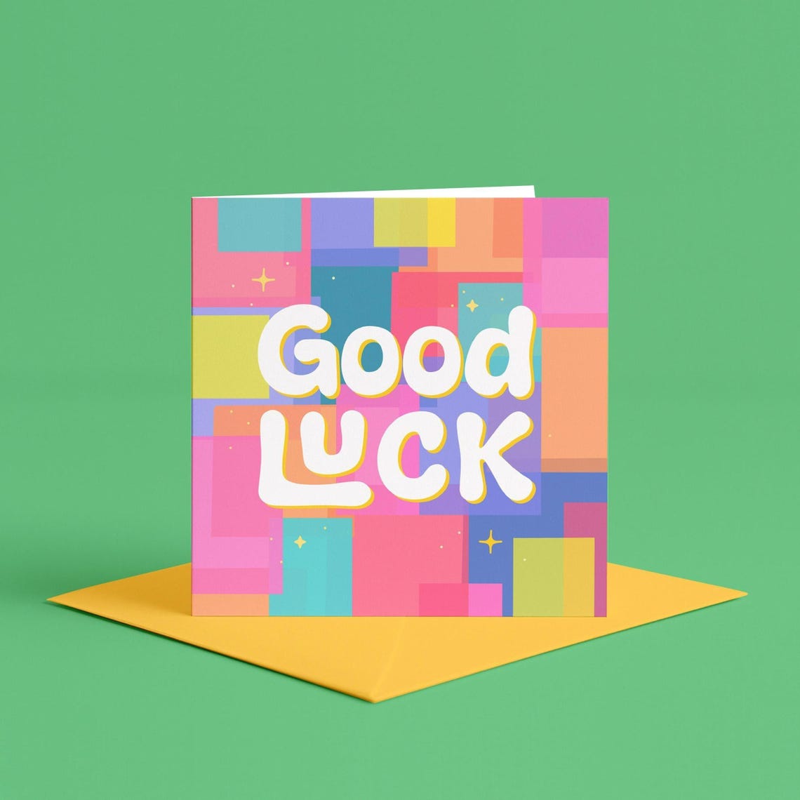 Abstract Good Luck Card | Cute Good Luck Cards, Artsy Good Luck Cards ...