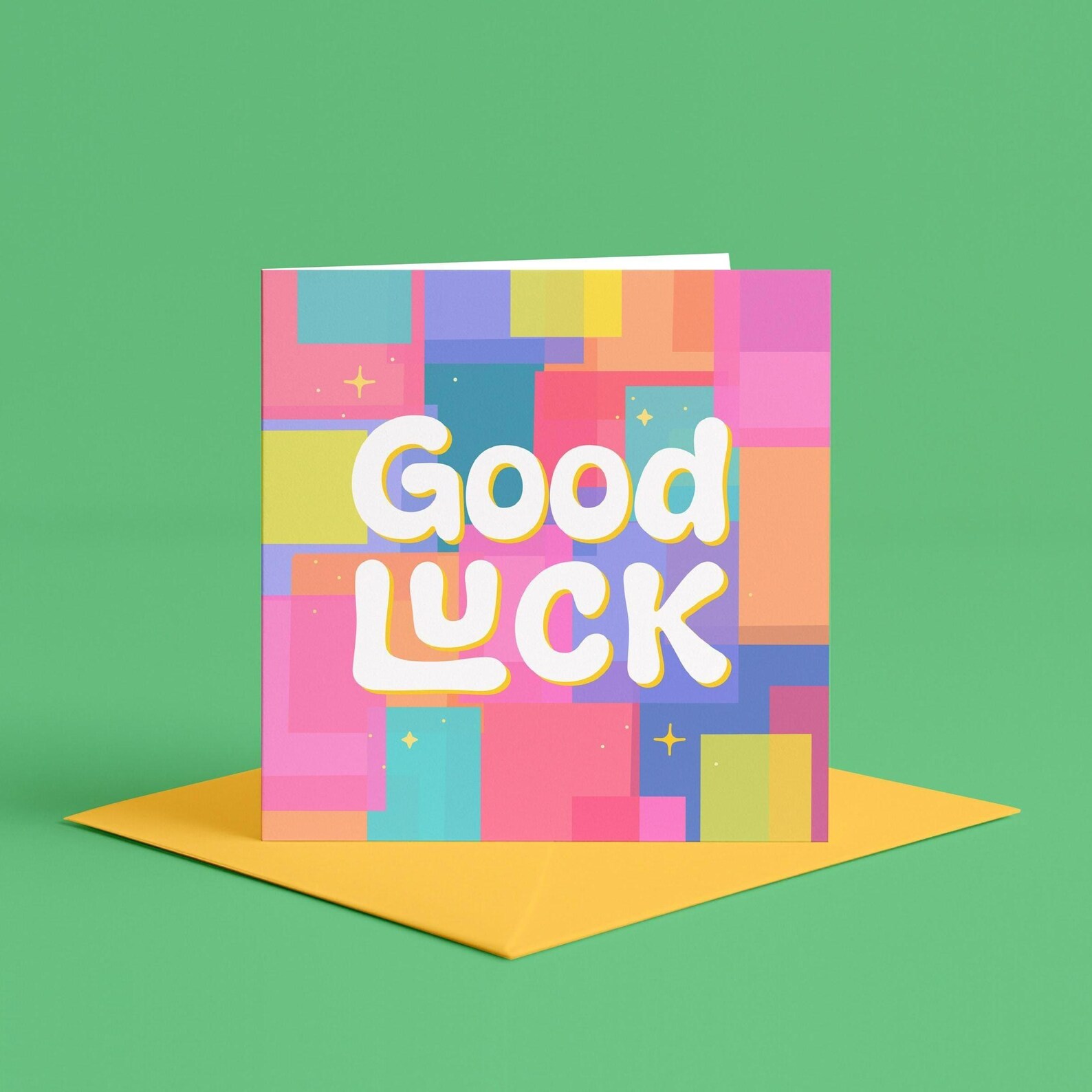 Abstract Good Luck Card | Cute Good Luck Cards, Artsy Good Luck Cards ...