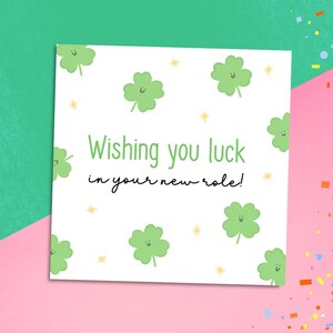 Good Luck in Your New Role Card | Promotion Congratulations or New Job Encouragement Card, Good Luck in Your New Position Promotion Card