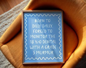 Grade 5 Dental | Funny Veterinary Print, Funny Vet Tech Gifts, Veterinary Clinic Wall Art,  Vet Nurse Gift, Veterinary Nurse Gift, RVN gift