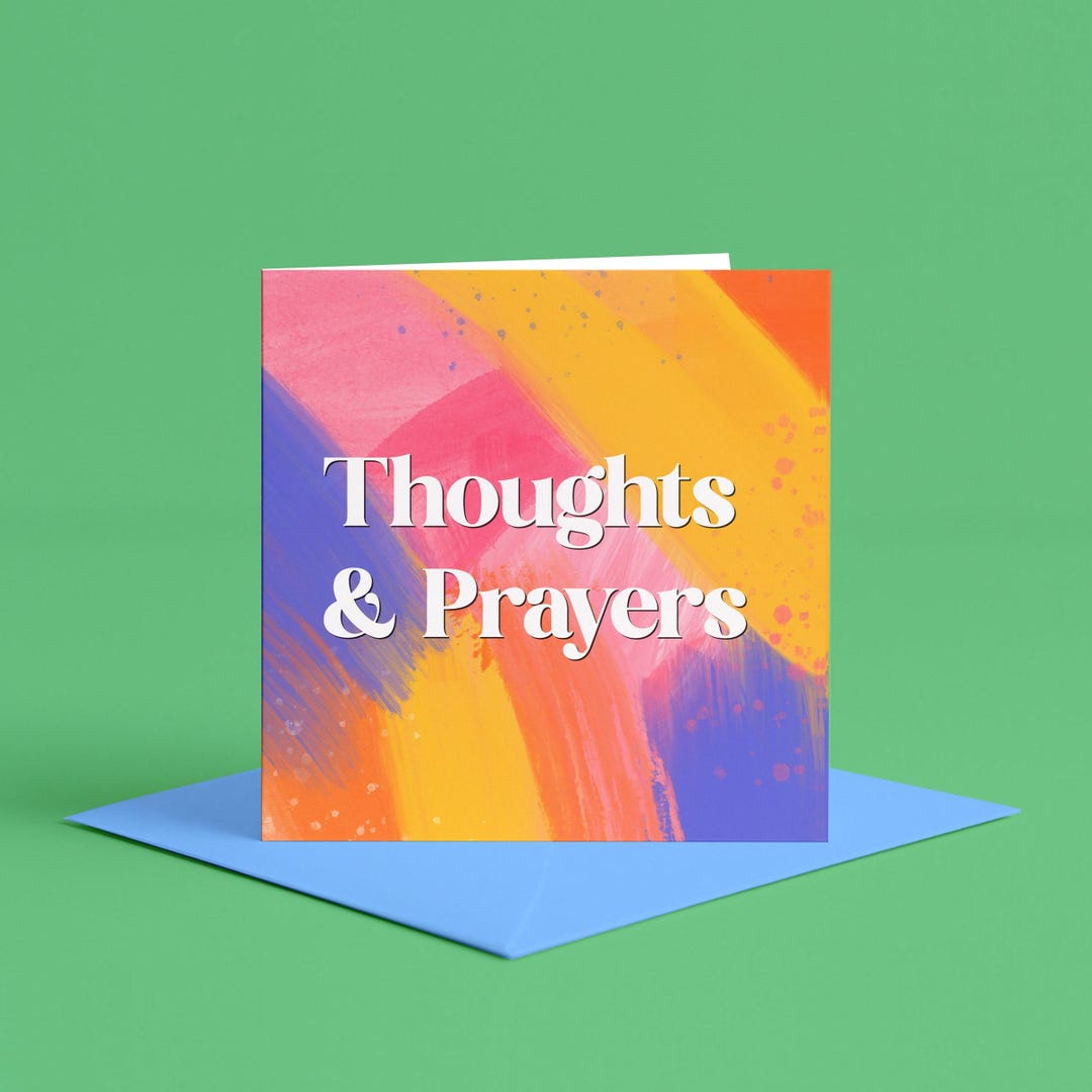 Sending Thoughts and Prayers Card | You Are in Our Thoughts and Prayers ...